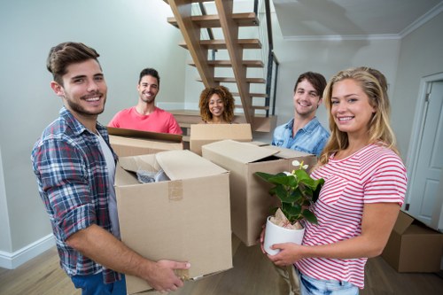 Commercial moving team planning a business relocation in Tufnell Park