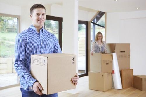 Local removals van handling access and parking challenges