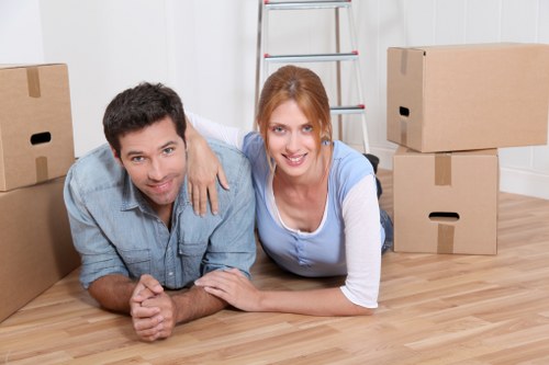 Waste and unwanted items separated for lawful disposal during a move