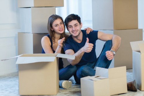 Packed moving boxes ready for a Tufnell Park house or flat move